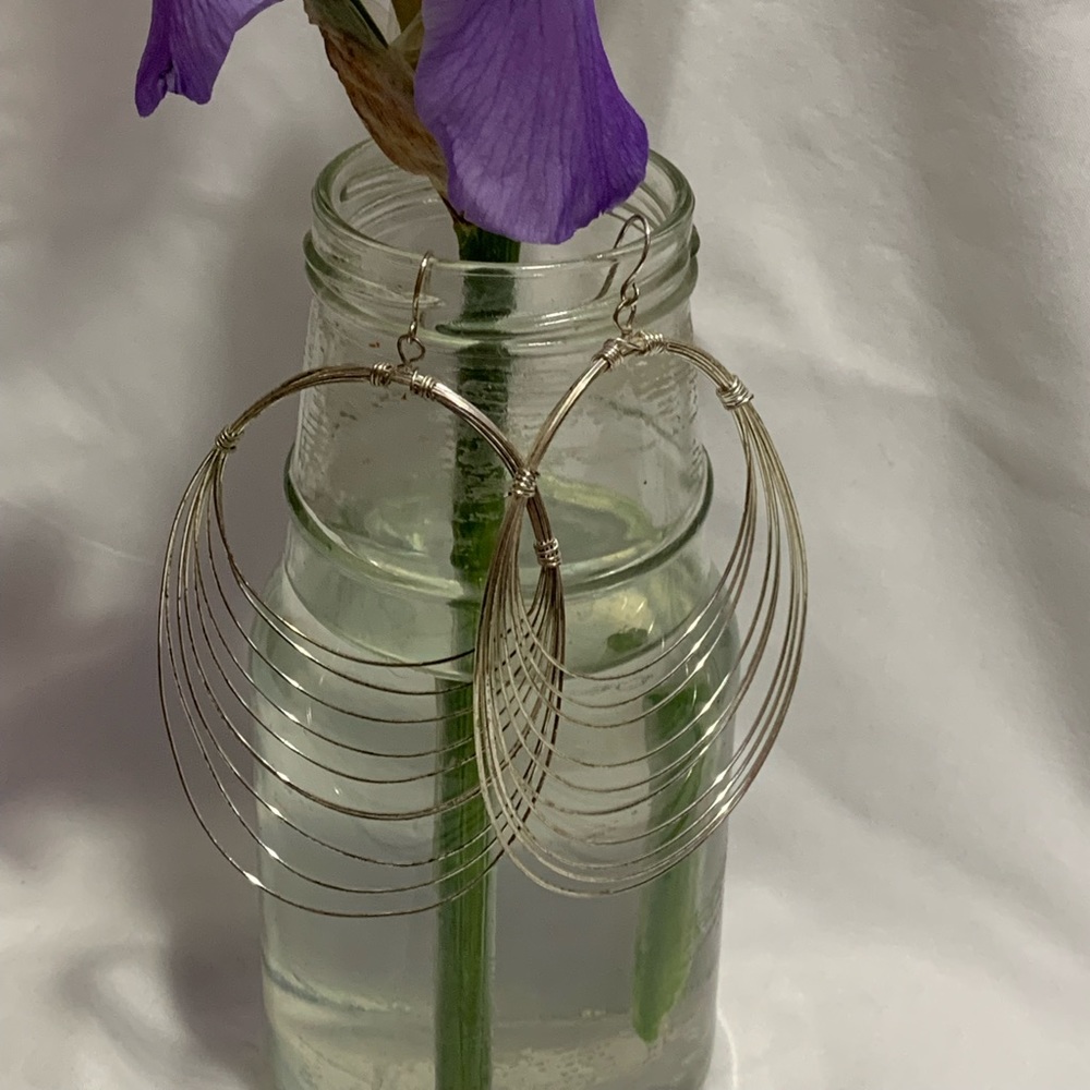 Silver hoop Earrings